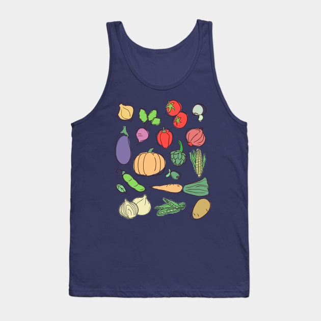 Vegetables Cottagecore Aesthetic Countrycore Farmcore Garden Tank Top by Core Aesthetics